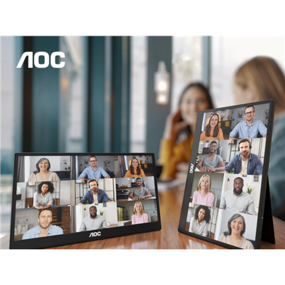 AOC 16T3EA , 16 , IPS , FHD , 16:9 , 60 Hz , 4 ms , 1920 x 1080 pixels , 250 cd/m² , Black