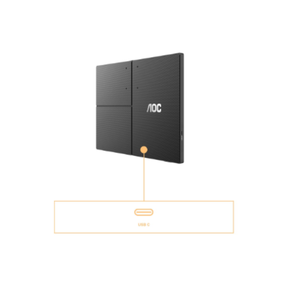 AOC 16T3EA , 16 , IPS , FHD , 16:9 , 60 Hz , 4 ms , 1920 x 1080 pixels , 250 cd/m² , Black