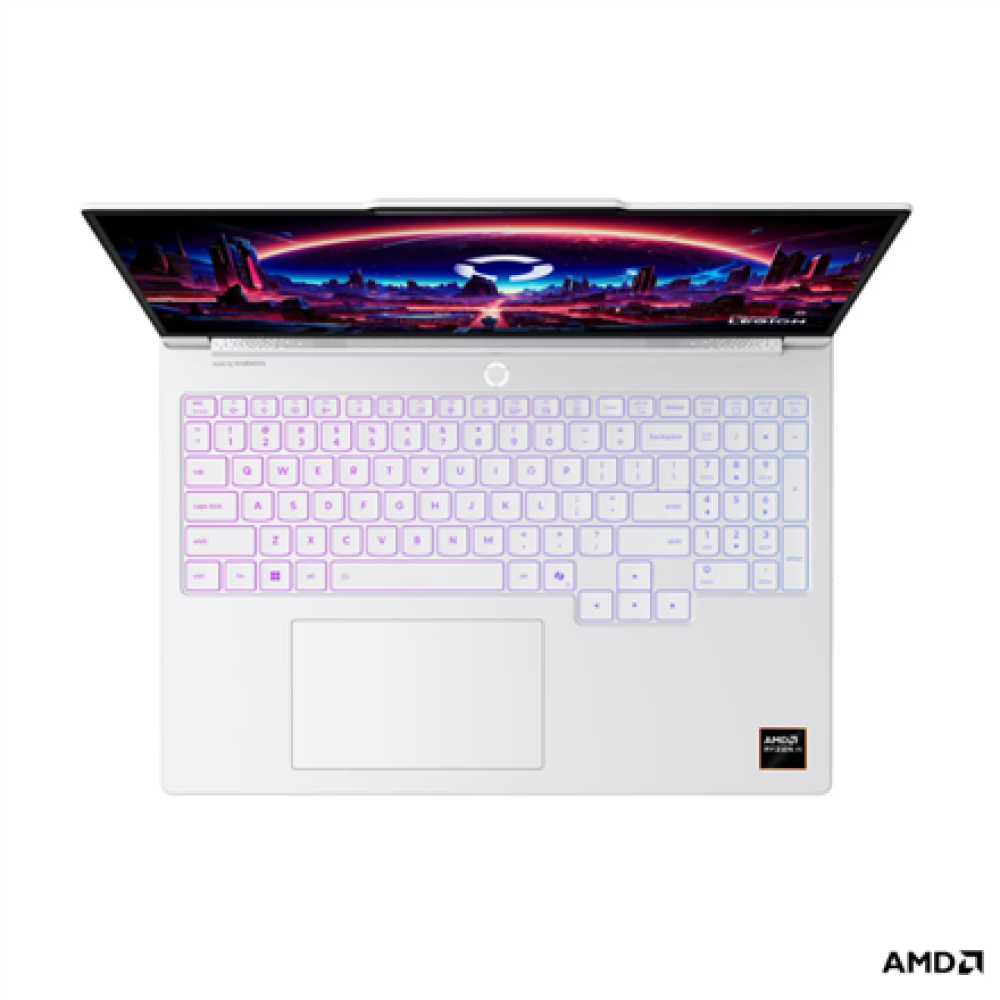 Lenovo- Legion 7 16AGP11 AMD , Glacier White , 16 , OLED , WQXGA , 2560 x 1600 pixels , Glossy , AMD Ryzen AI 9 , HX 470 , 32 GB , Soldered LPDDR5X , Solid-state drive capacity 1000 GB , NVIDIA GeForce RTX 5070 , GDDR7 , 12 GB , Windows 11 Home , 802.11be