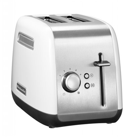 KitchenAid Classic Toaster , 5KMT2115EWH , Power 1100 W , Number of slots 2 , Housing material Metal , Stainless Steel/White