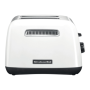 KitchenAid Classic Toaster , 5KMT2115EWH , Power 1100 W , Number of slots 2 , Housing material Metal , Stainless Steel/White