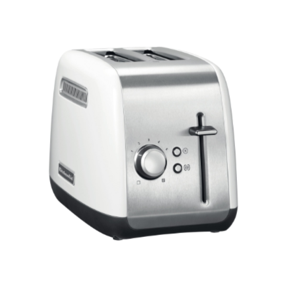 KitchenAid Classic Toaster , 5KMT2115EWH , Power 1100 W , Number of slots 2 , Housing material Metal , Stainless Steel/White