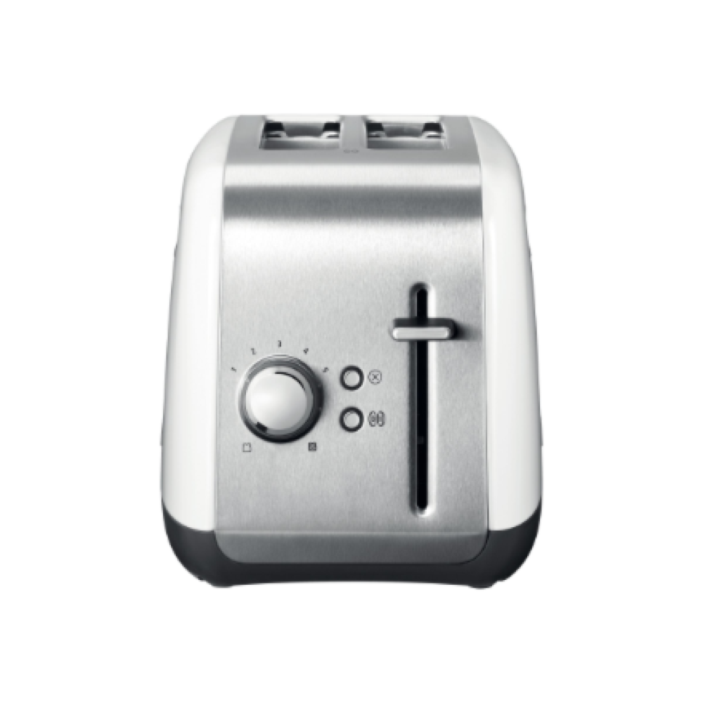 KitchenAid Classic Toaster , 5KMT2115EWH , Power 1100 W , Number of slots 2 , Housing material Metal , Stainless Steel/White