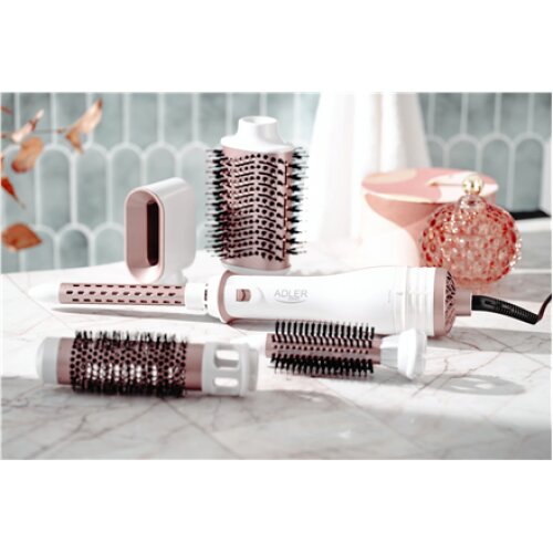 Adler , Hair Styler 5 in 1 , AD 2027 , 1200 W , Pearl White/Rose Gold