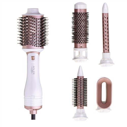 Adler , Hair Styler 5 in 1 , AD 2027 , 1200 W , Pearl White/Rose Gold
