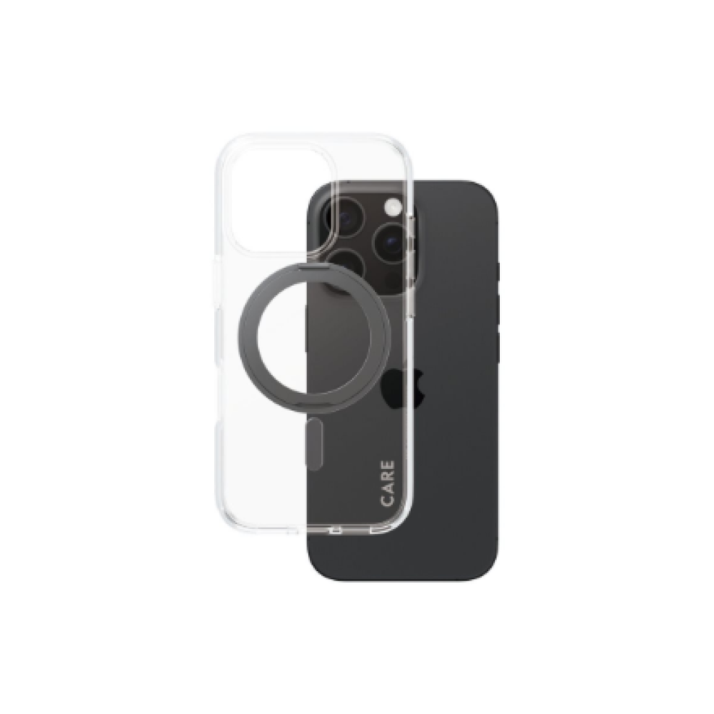 CARE Feature Case , Back cover , Apple , iPhone 16 Pro , Recycled plastic , Transparent , MagSafe