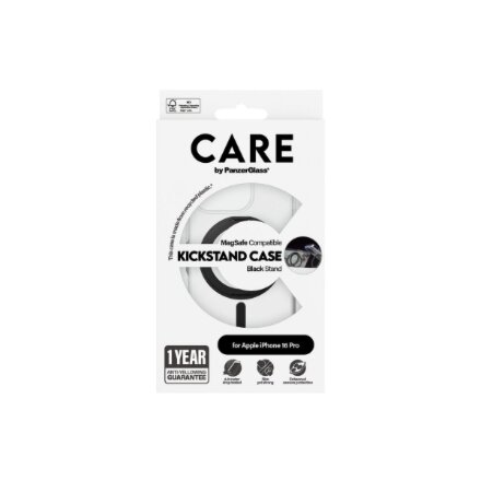 CARE Feature Case , Back cover , Apple , iPhone 16 Pro , Recycled plastic , Transparent , MagSafe