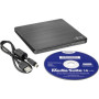 H.L Data Storage , Ultra Slim Portable DVD-Writer , GP60NB60 , Interface USB 2.0 , DVD±R/RW , CD read speed 24 x , CD write speed 24 x , Black , Desktop/Notebook