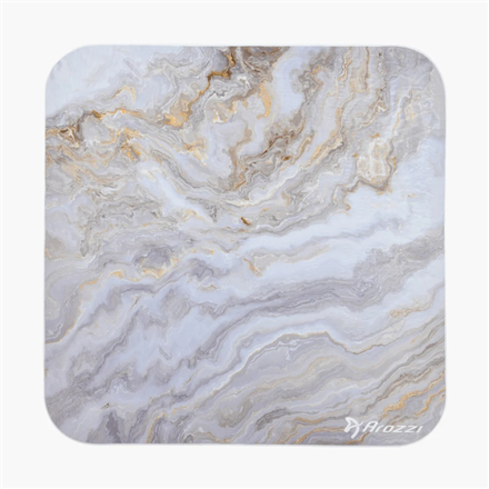 Arozzi Zona Square Floor Pad , White Marble