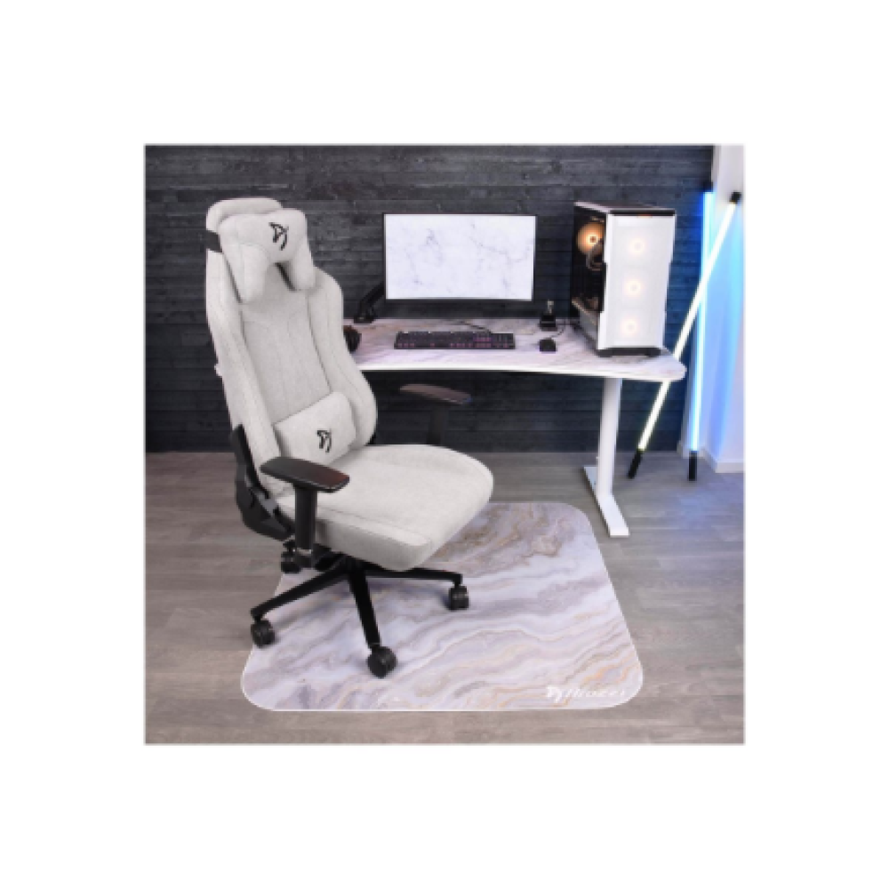 Arozzi Zona Square Floor Pad , White Marble