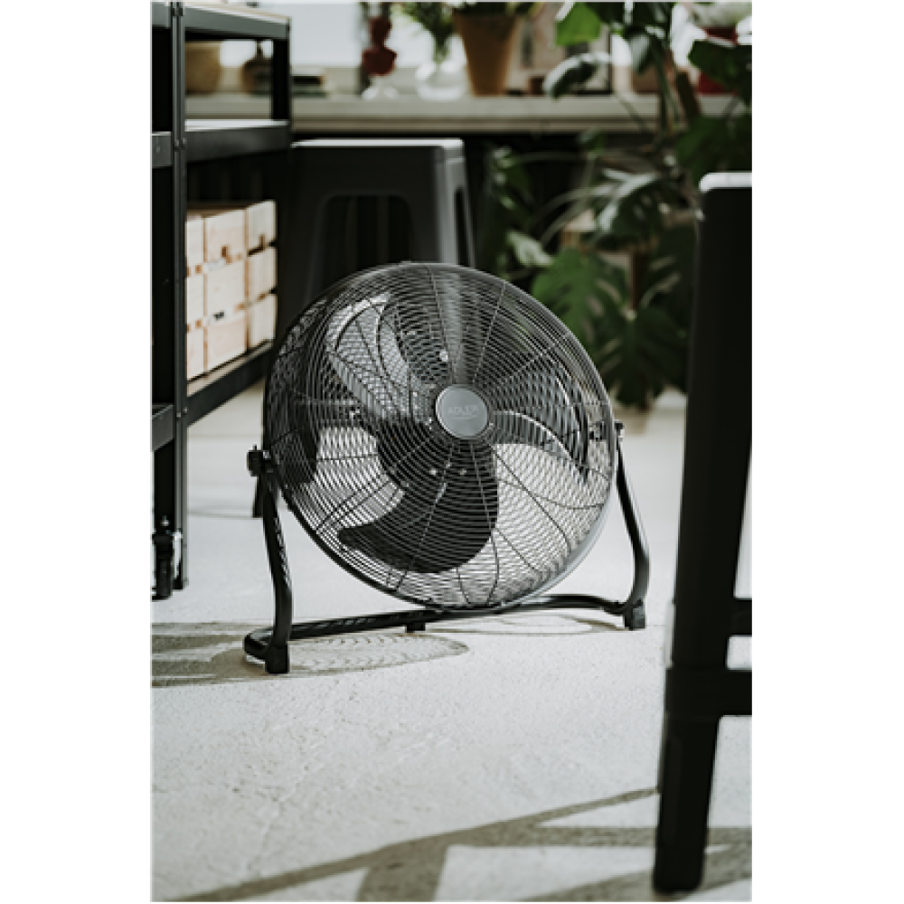 Adler Fan , AD 7334 , Velocity fan , Black , Diameter 45 cm , Number of speeds 3 , Oscillation , 110 W