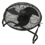 Adler Fan , AD 7334 , Velocity fan , Black , Diameter 45 cm , Number of speeds 3 , Oscillation , 110 W