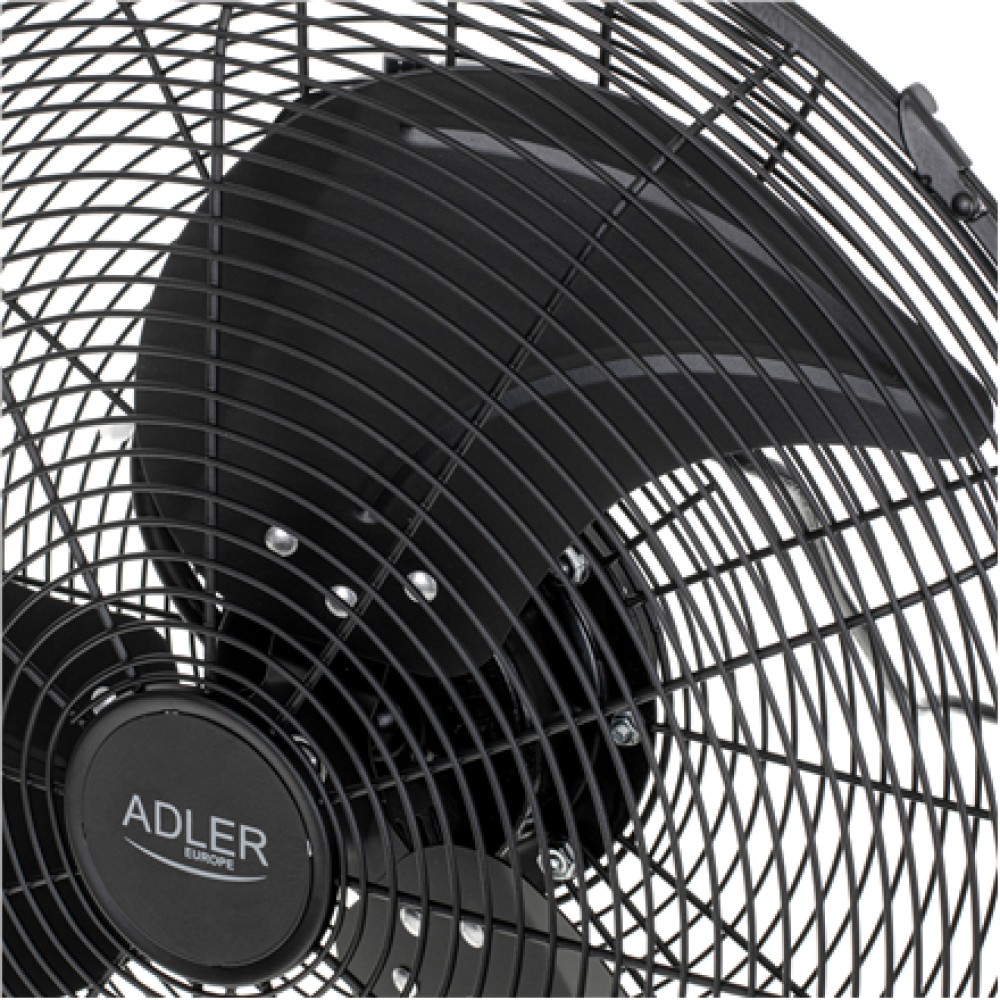 Adler Fan , AD 7334 , Velocity fan , Black , Diameter 45 cm , Number of speeds 3 , Oscillation , 110 W