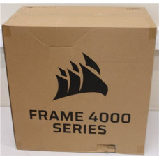 SALE OUT. Corsair Frame 4000D RS ARGB Modular Mid-Tower PC Case , Corsair PC Case , Frame 4000D RS ARGB Modular , Mid-Tower , Black , DAMAGED PACKAGING, DENTED BACKSIDE (NEAR SCREW)