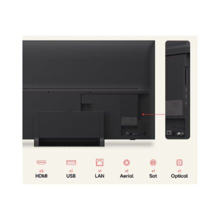 LG QNED 4K evo AI Mini LED TV , 55QNED8EB3B , 55 , Smart TV , webOS , UHD , Black
