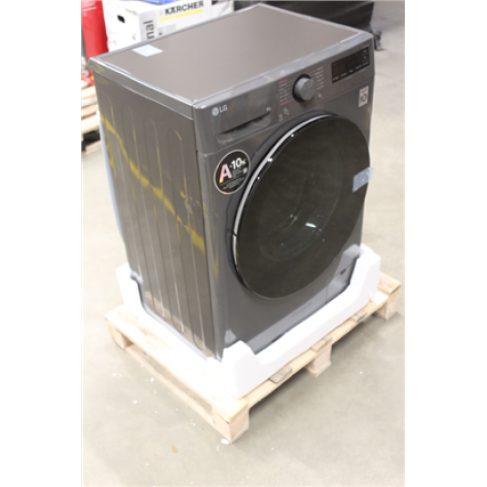 SALE OUT. LG F2WR508S2M Washing machine, A-10%, Front loading, Washing capacity 8 kg, Depth 47.5 cm, 1200 RPM, Middle Black REFURBISHED, DENTS ON SIDE, SCRATCHED , Washing Machine , F2WR508S2M , Energy efficiency class A-10% , Front loading , Washing capa