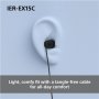 Sony Earbuds , IER‑EX15C , Wired , In-ear , Microphone , Blue