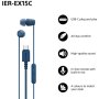Sony Earbuds , IER‑EX15C , Wired , In-ear , Microphone , Blue