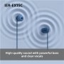 Sony Earbuds , IER‑EX15C , Wired , In-ear , Microphone , Blue