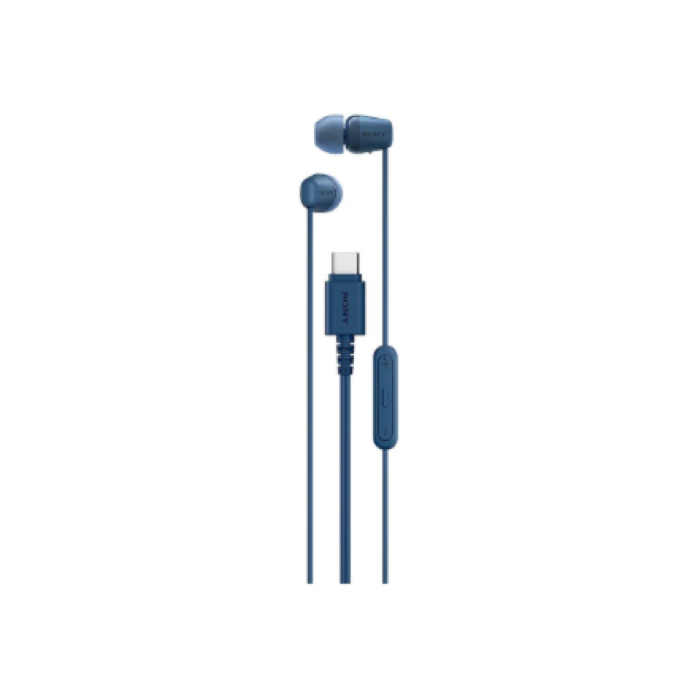 Sony IER‑EX15C USB‑C Wired Earbuds with Mic, Blue , Sony