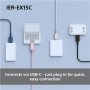 Sony Earbuds , IER‑EX15C , Wired , In-ear , Microphone , Blue