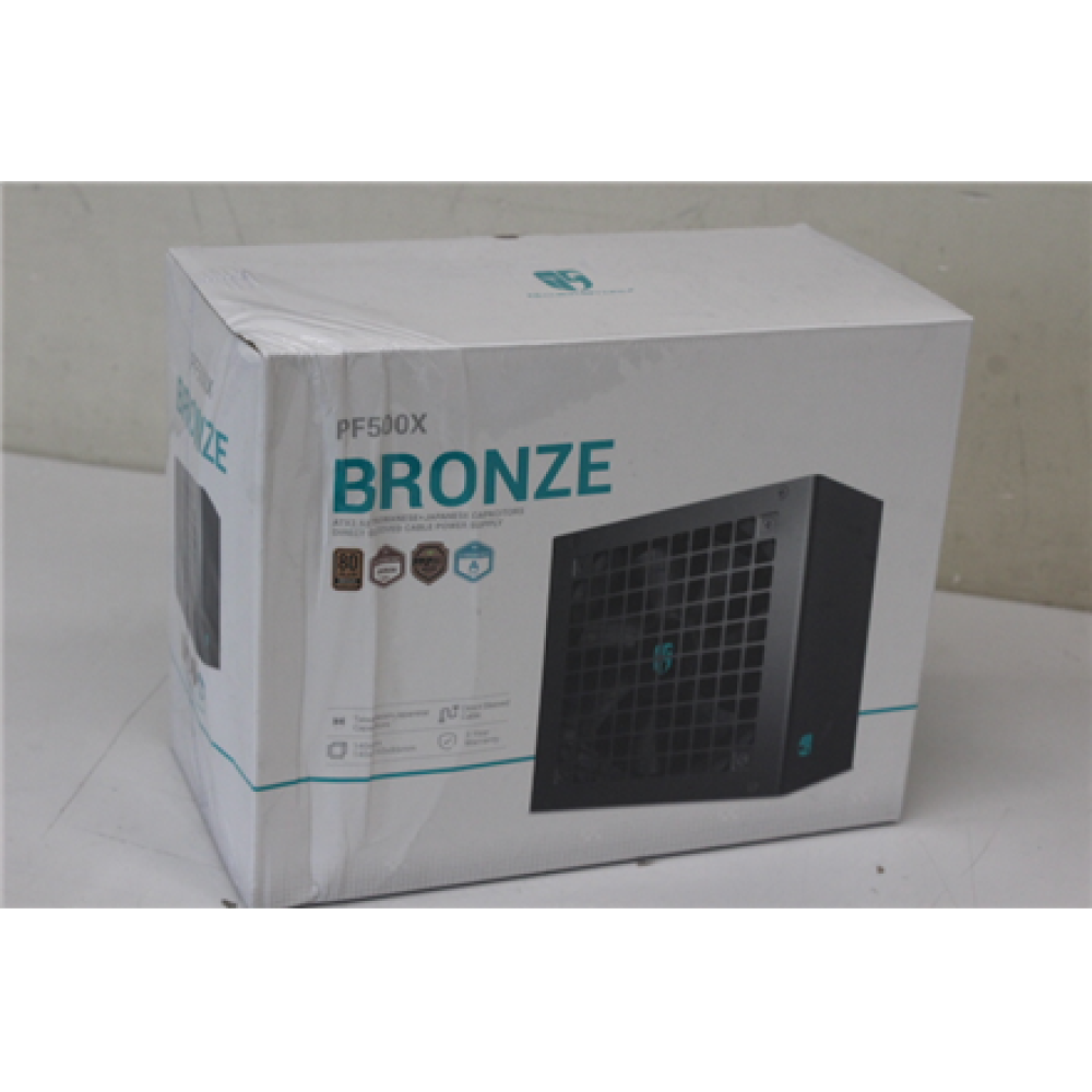 SALE OUT. DEEPCOOL PF500X 500W 80 PLUS Standard PSU, Black , Deepcool 80 PLUS Standard PSU , PF500X , DAMAGED PACKAGING , 500 W