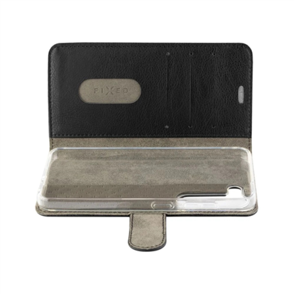 Fixed Opus , Book Case , Samsung , Galaxy S25 , Leather , Black