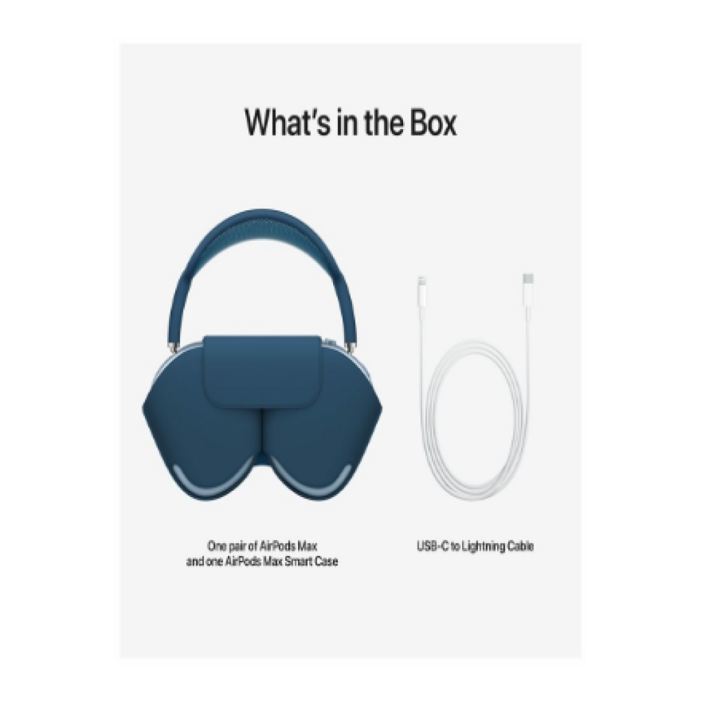 Apple , AirPods Max , Wireless , Over-ear , Microphone , Noise canceling , Wireless , Sky Blue