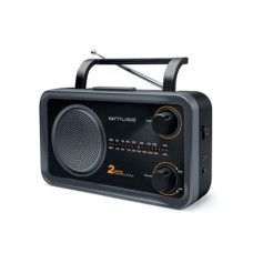 Muse , 2-bands portable radio , M-06DS , AUX in , Grey