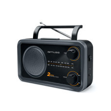 Muse , 2-bands portable radio , M-06DS , AUX in , Grey