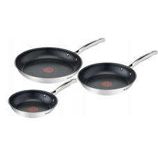 TEFAL , Pan set, 3-pieces , Duetto+ , Frying , Diameter 20/24/28 cm , Suitable for induction hob , Fixed handle