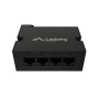 Lanberg , Switch PoE Extender 1xIn 3xOut Fast Ethernet Din Rail at 30W metal clips , DIN-FE4-AT-30W