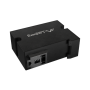 Lanberg Switch PoE Extender 1xIn 3xOut Fast Ethernet Din Rail at 30W metal clips , DIN-FE4-AT-30W