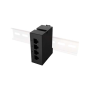 Lanberg , Switch PoE Extender 1xIn 3xOut Fast Ethernet Din Rail at 30W metal clips , DIN-FE4-AT-30W