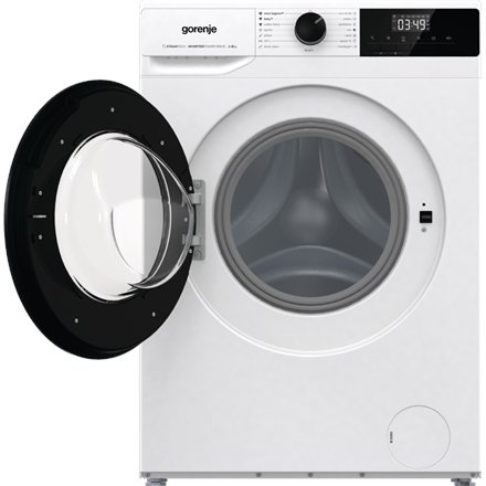 Gorenje , Washing Machine , W11NHPI84AS , Energy efficiency class A , Front loading , Washing capacity 8 kg , 1400 RPM , Depth 54 cm , Width 60 cm , Display , LED , Steam function , White