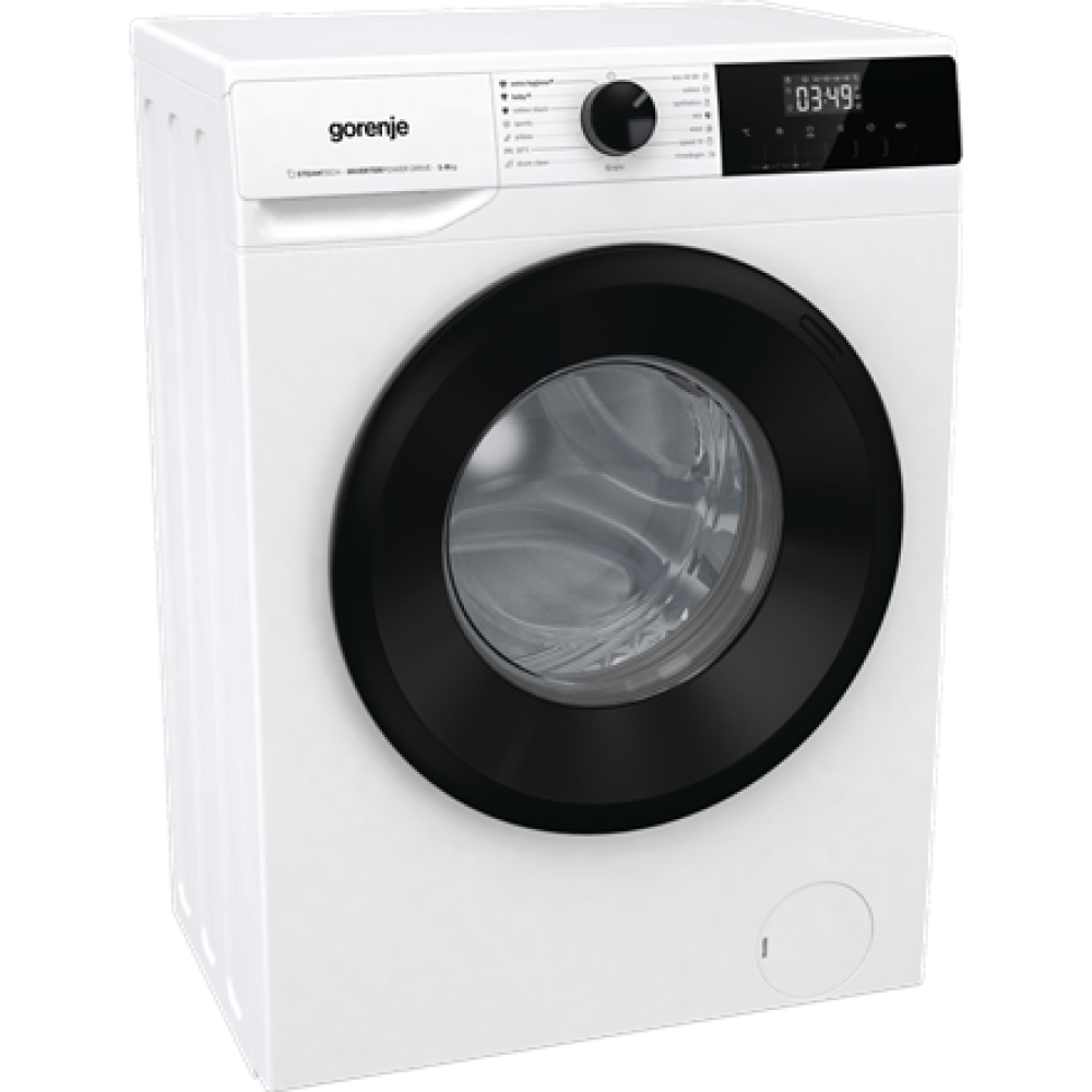 Gorenje , Washing Machine , W11NHPI84AS , Energy efficiency class A , Front loading , Washing capacity 8 kg , 1400 RPM , Depth 54 cm , Width 60 cm , Display , LED , Steam function , White