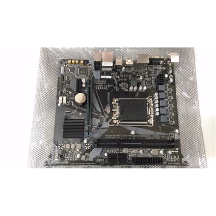 SALE OUT. Gigabyte H610M S2H V2 1.0 , Processor family Intel , Processor socket LGA1700 , DDR5 DIMM , Supported hard disk drive interfaces M.2, SATA , Number of SATA connectors 4 , REFURBISHED, WITHOUT ORIGINAL PACKAGING AND ACCESSORIES, ONLY BACK PANEL I
