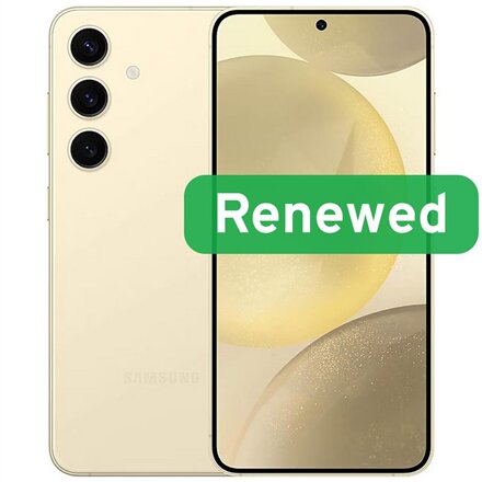 Samsung Renewed Grade A++ , Samsung Galaxy S24 , Amber Yellow , 6.2 , Dynamic AMOLED 2X , 128 GB , 5G , Android