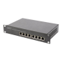 Digitus , 8-port Gigabit Ethernet PoE switch , DN-95317 , Unmanaged , Rackmountable , Power supply type Internal