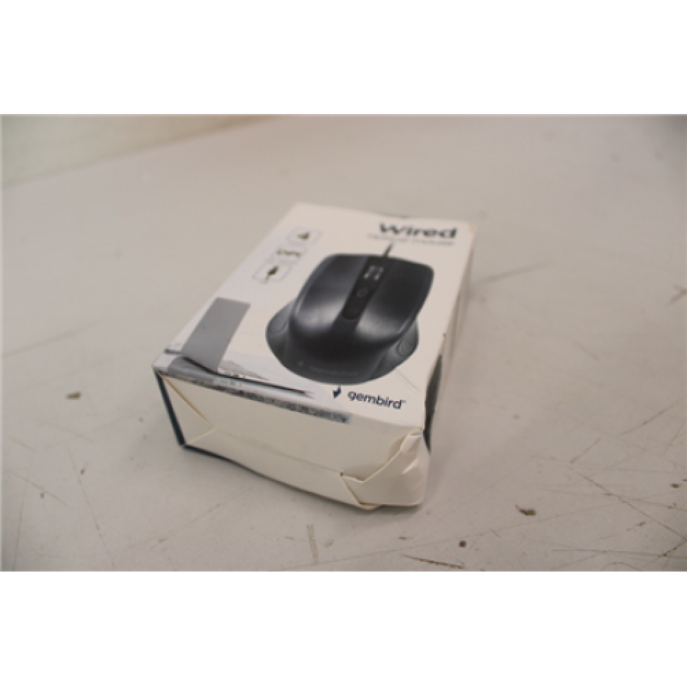 SALE OUT. Gembird MUS-4B-01 Optical mouse, USB, Black , MUS-4B-01 , Optical Mouse , USB , Black , DAMAGED PACKAGING
