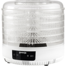 Gorenje , Food Dryer , FDK500GCW , Power 380 W , Number of trays 5 , Integrated timer , White
