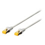 Digitus CAT 6A S/FTP , Patch cord , Length 15 m , Grey