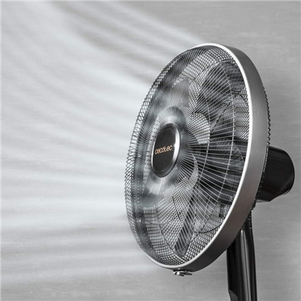 Cecotec EnergySilence 1020 ExtremeConnected , Pedestal Fan , Stand Fan , 60 W , Diameter 40 cm , Number of speeds 6 , Oscillation , Timer , Remote control , Black