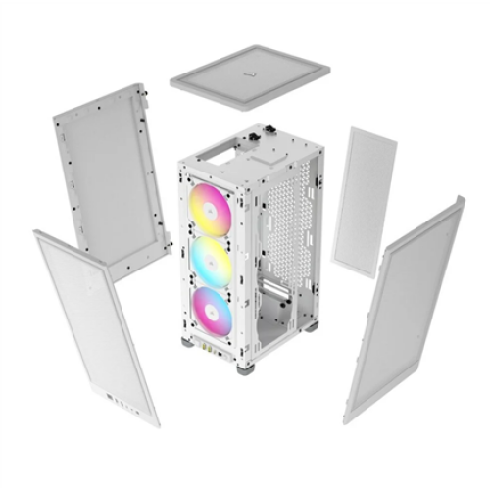 Corsair , RGB AIRFLOW PC Case , 2000D , White , Mini-ITX , Power supply included No , SFX