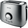 Gorenje , Toaster , T1000E , Power 1000 W , Number of slots 2 , Housing material Metal , Stainless Steel