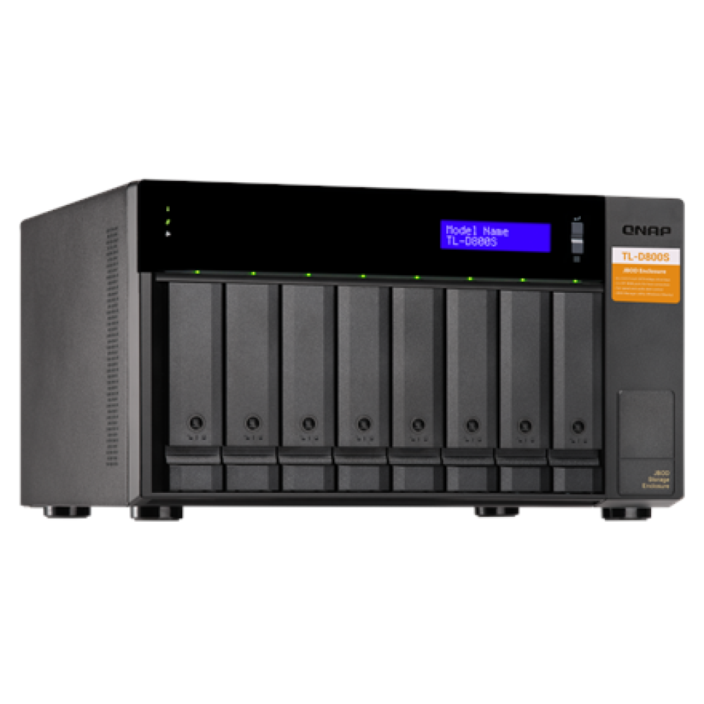 QNAP High-performance desktop SATA 6Gbps JBOD storage enclosure , TL-D800S