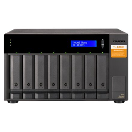 QNAP High-performance desktop SATA 6Gbps JBOD storage enclosure , TL-D800S