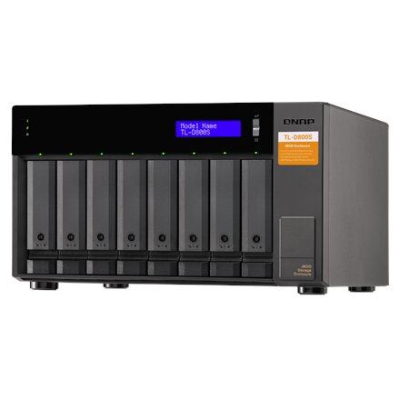 QNAP High-performance desktop SATA 6Gbps JBOD storage enclosure , TL-D800S