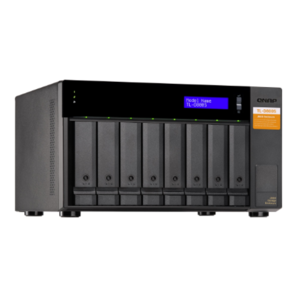QNAP High-performance desktop SATA 6Gbps JBOD storage enclosure , TL-D800S