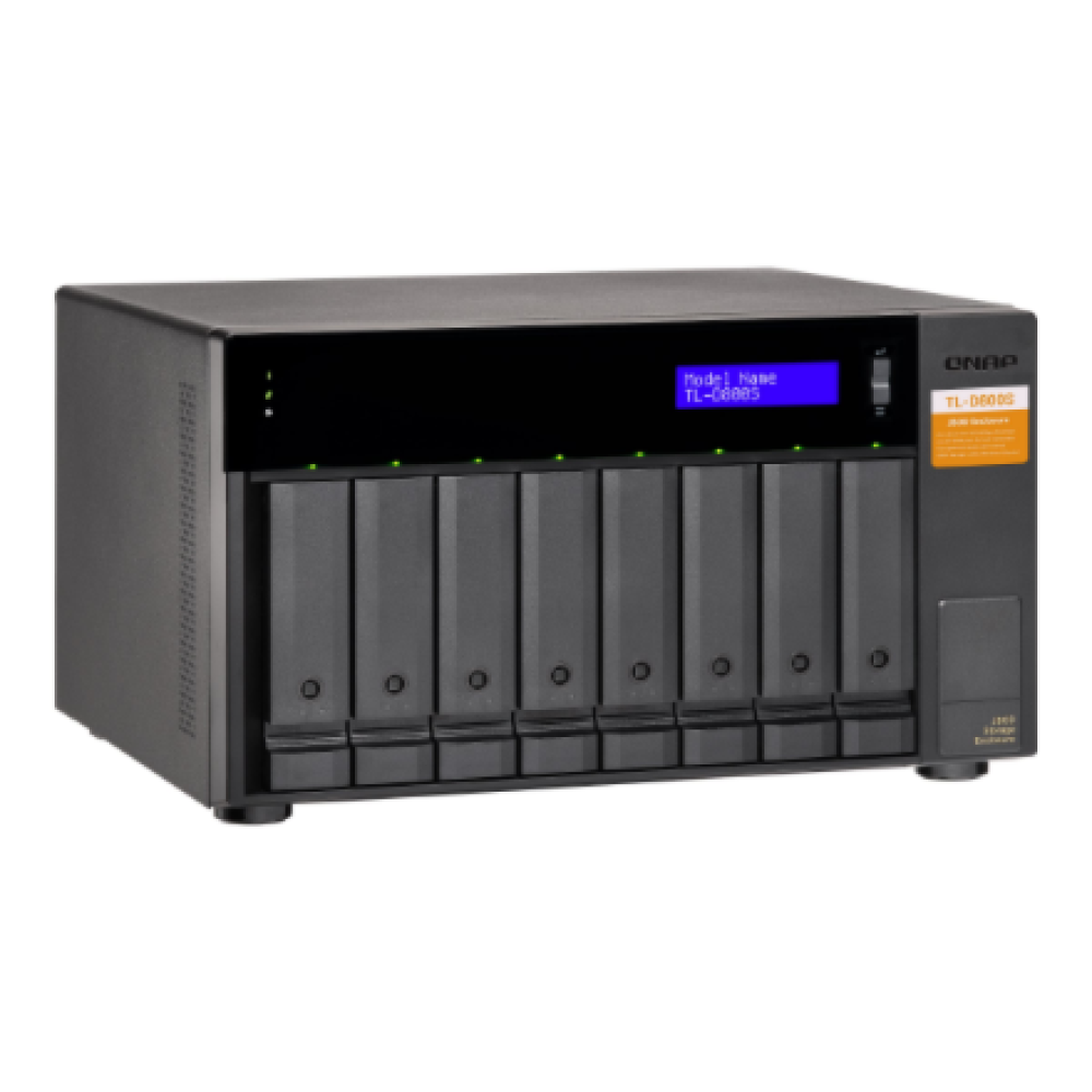 QNAP High-performance desktop SATA 6Gbps JBOD storage enclosure , TL-D800S
